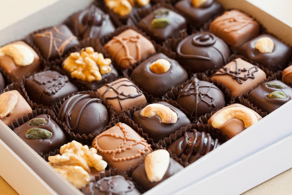 Marzipan nah fotografiert