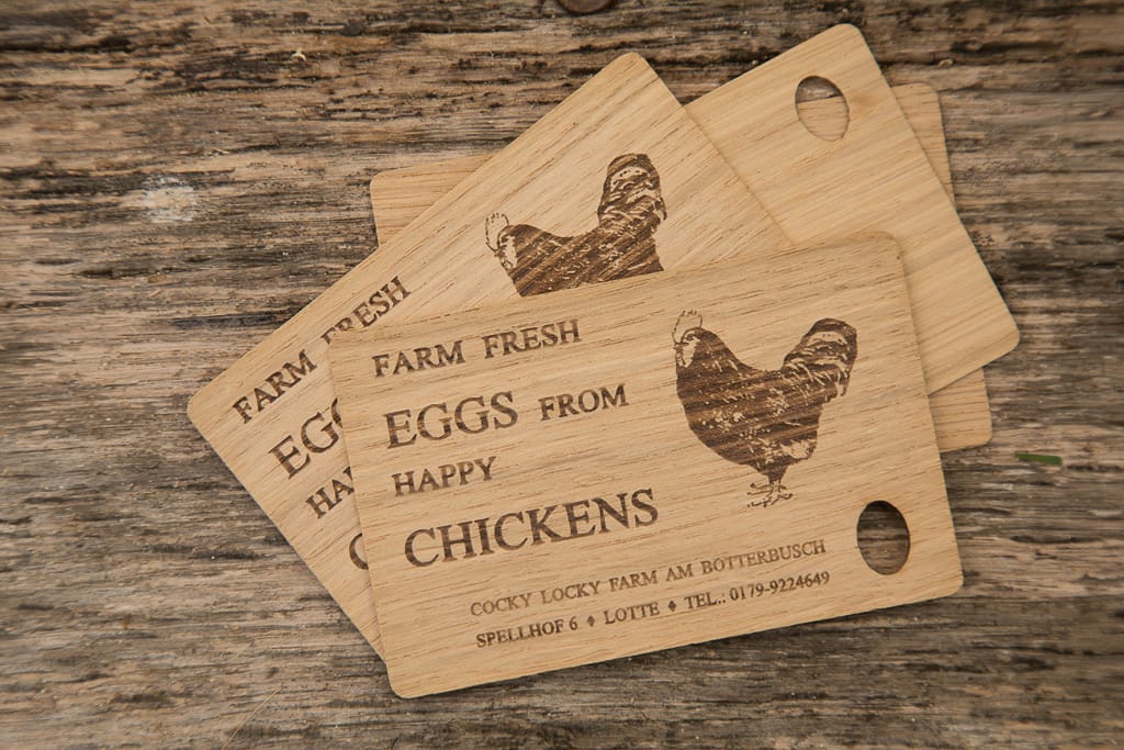 Visitenkarten des Unternehmens