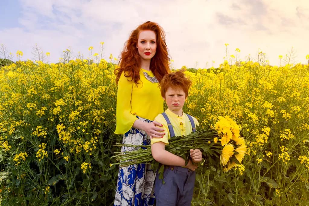 Mutter und Kind im Porträt