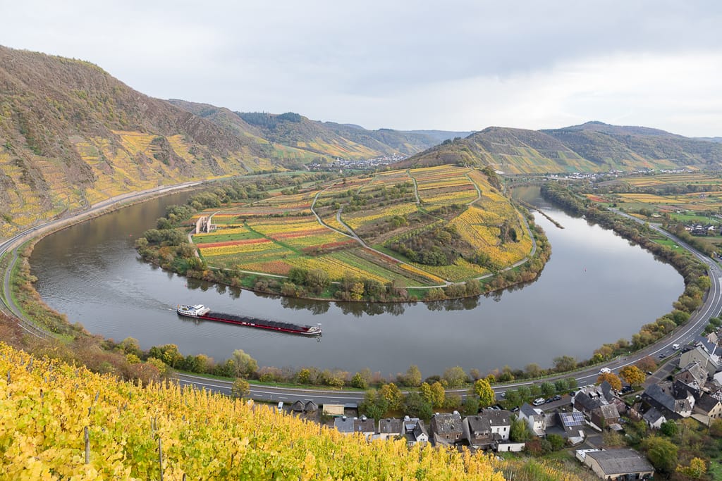 Moselbogen von oben fotografiert