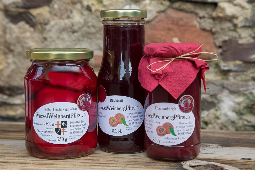 Fotoreise zum Pfirsischhof Bremm Gerhards, Neef - Marmelade wurde closeup fotografiert