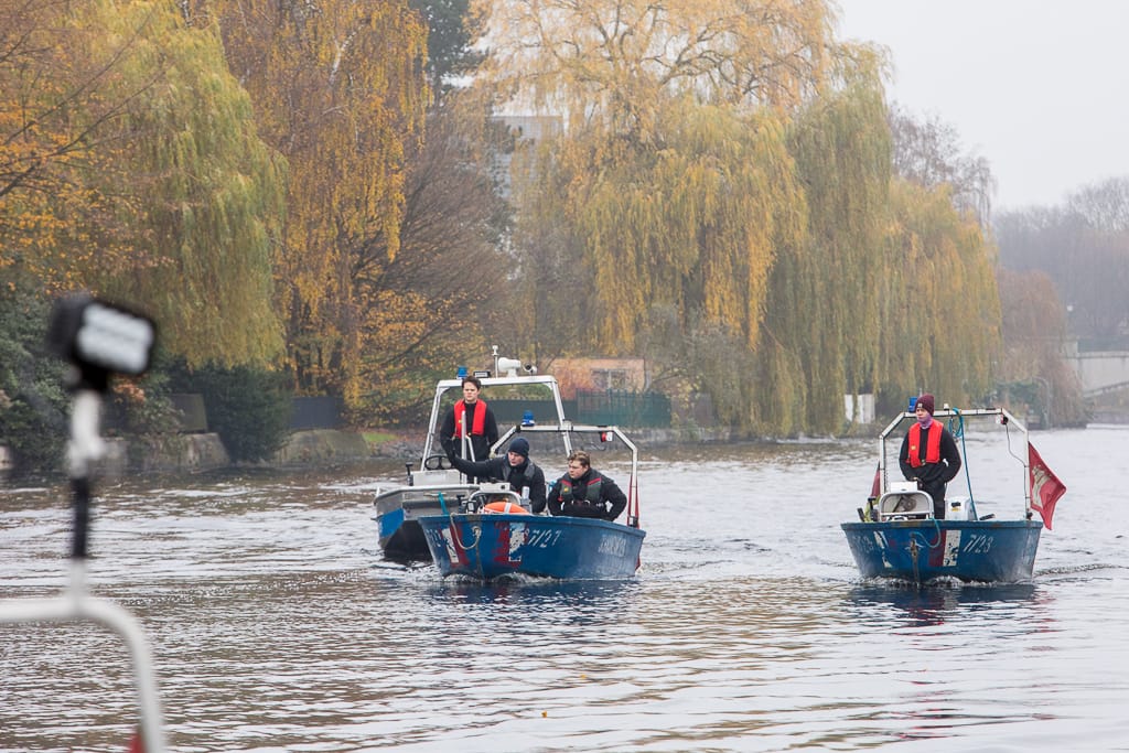 Boote auf der Alster