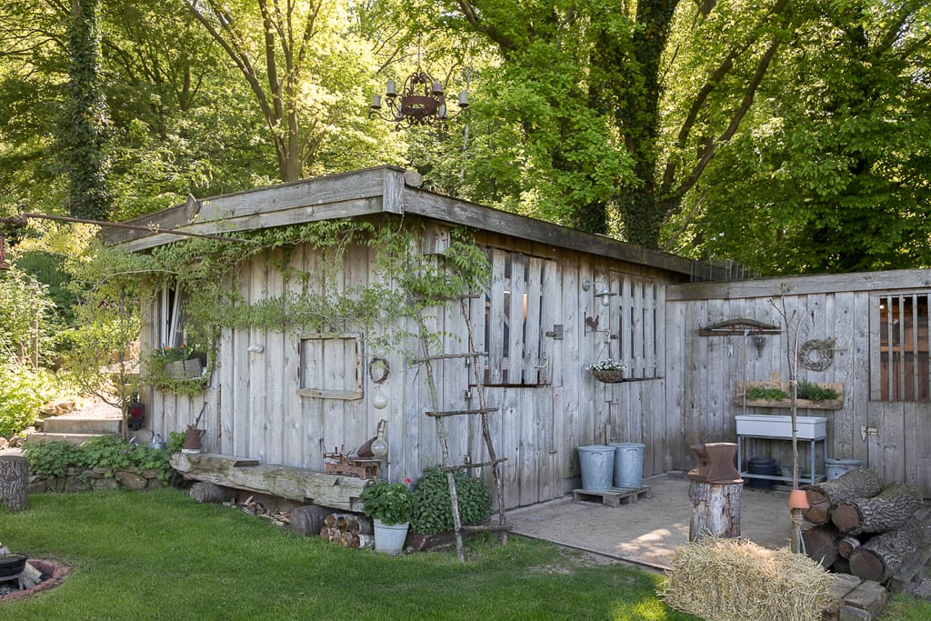 Der Hühnerstall von außen.