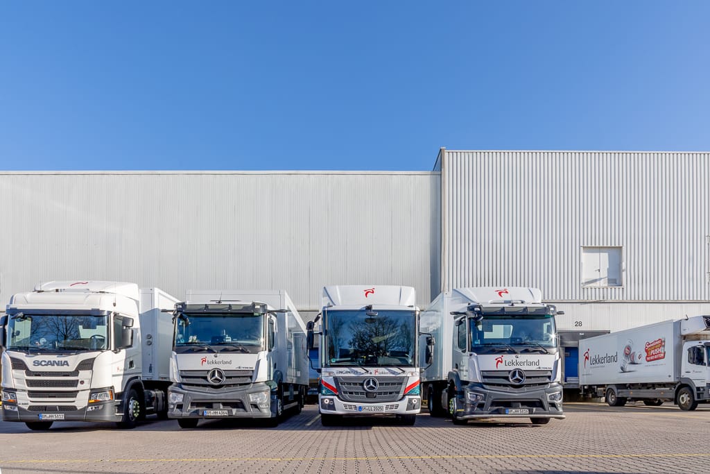 Fahrzeugfotografie im Lekkerland Logistikzentrum