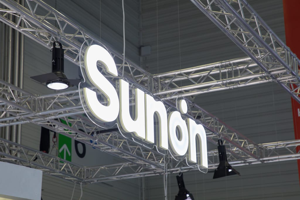 Firmenlogo close up fotografiert