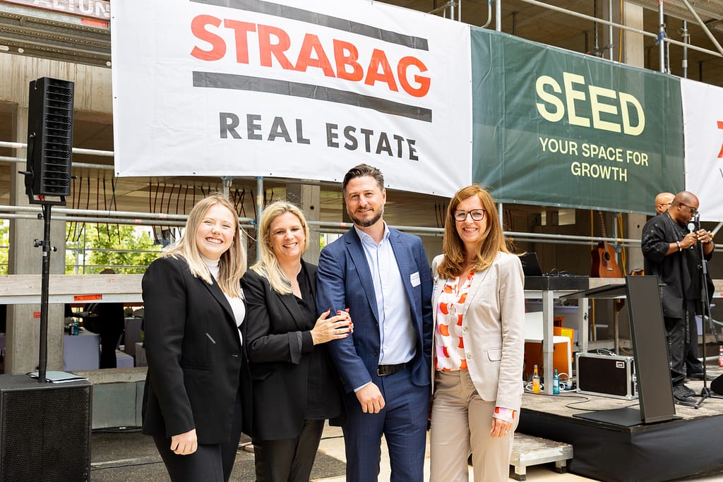 Porträt der Mitarbeiter bei der Strabag