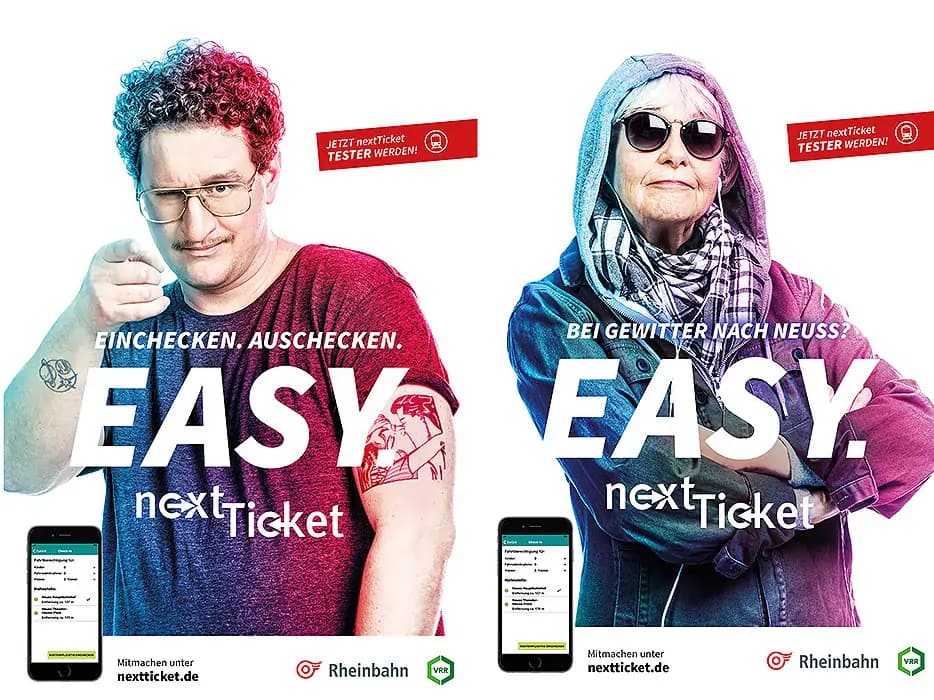 Werbekampagne in den Kölner Fotodom Studios